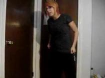 Hot emo shows off boobs and ma...