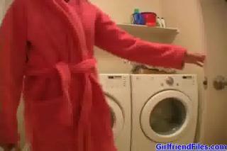 GF doing laundry