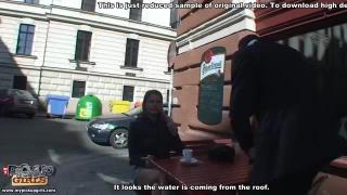 Busty blonde likes cum