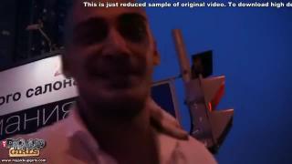 Teen chick seduced into public...