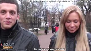 Public blowjob and outdoor sex