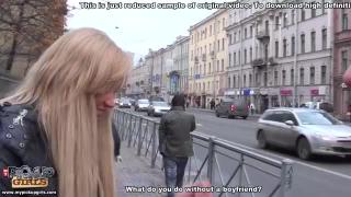 Public fuck with a hot blonde