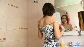 Sex starved Nubile plays with ...