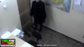 Rough office fuck with a sexy ...