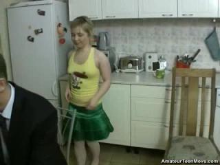 Hardcore blonde teen
