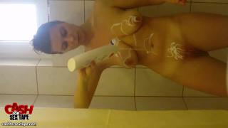 GF strip tease in a public pla...