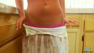 Blonde teen with a perfect ass...